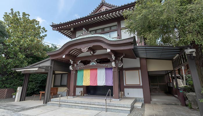 東京都大田区にある密蔵院の外観写真